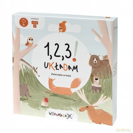 Wspomagajki 1,2,3! Układam Zwierzęta w lesie