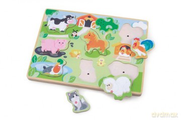 Puzzle dźwiękowe Farma [PUZZLE]