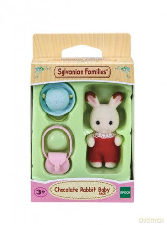 Dziecko królików z czekoladowymi uszami