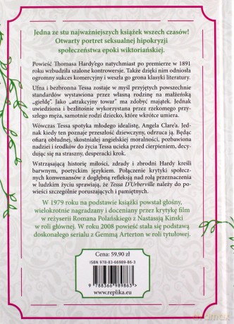 Tessa d'Urberville Historia kobiety czystej - Thomas Hardy [KSIĄŻKA]