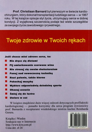 50 Dróg Do Zdrowego Serca - Christiaan Barnard [KSIĄŻKA]