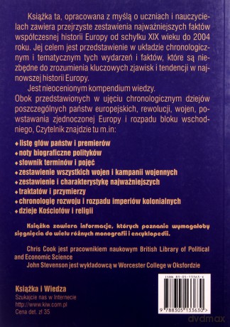 Leksykon Historii Europy XX Wieku - Chris Cook [KSIĄŻKA]