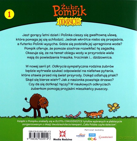 Żubr Pompik. Odkrycia (1) Kropla wody - Tomasz Samojlik [KSIĄŻKA]