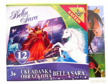 Układanka klocki Bella Sara 12 [GRA]