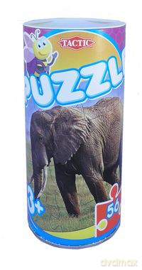Puzzle w puszce 56 elementów Słoń [PUZZLE]