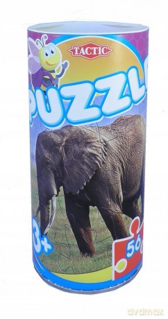 Puzzle w puszce 56 elementów Słoń [PUZZLE]