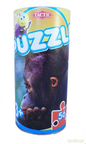 Puzzle w puszce 56 elementów Małpa [PUZZLE]
