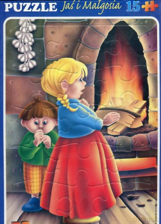 Puzzle maxi 15 elementów Jaś i Małgosia [PUZZLE]