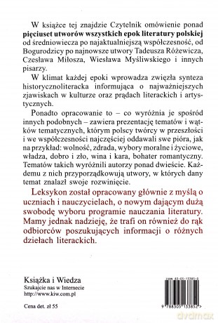 Leksykon Dzieł I Tematów Literatury Polskiej - Tomasz Miłkowski [KSIĄŻKA]