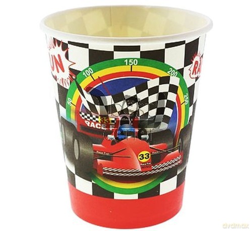 Kubeczki papierowe Wyścig 270ml 6 sztuk
