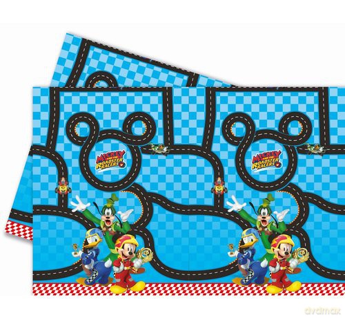 Obrus plastikowy "Mickey Roadster Racers" 120x180 cm