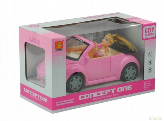 Auto Dla Lalki Cabrio z Dźwiękiem + Lalka
