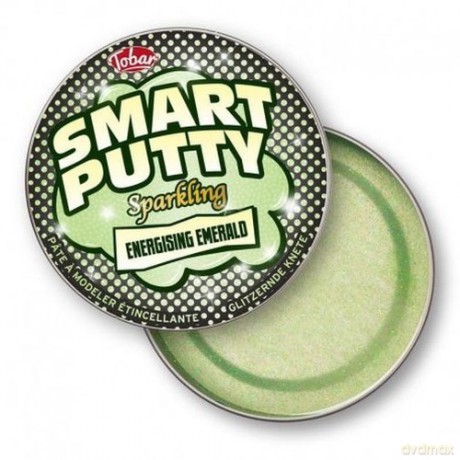 SMART PUTTY z brokatem zielona