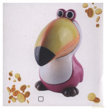 Ceramiczna skarbonka Tukan B mix 3 kolory