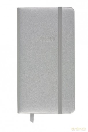 Kalendarz 2020 tygodniowy LUX srebrny [KALENDARZ]