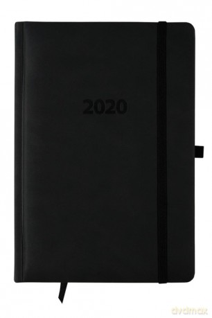 Kalendarz 2020 A5 książkowy dzienny Lux czarny [KALENDARZ]