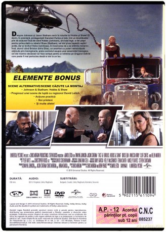 Szybcy i wściekli: Hobbs i Shaw / Furios: Hobbs & Shaw [DVD]