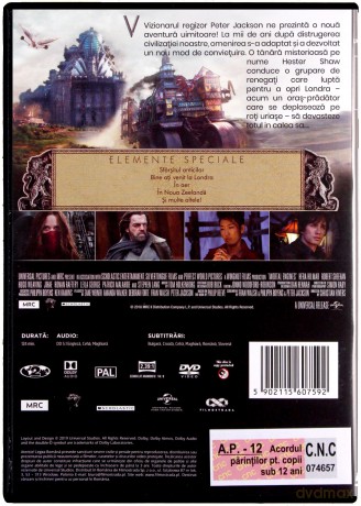 Mortal Engines / Masinarii Infernale [DVD]