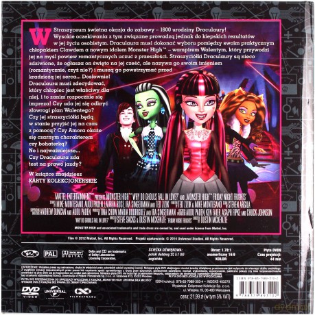 Monster High Upiorna Siła Miłości [DVD]