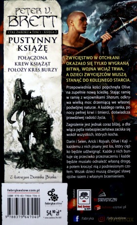 Cykl zmroku Księga 2. Pustynny książę - V. Brett Peter [KSIĄŻKA]