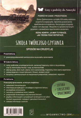 Listy z podróży do Ameryki. Lektura z opracowaniem - Henryk Sienkiewicz [KSIĄŻKA]