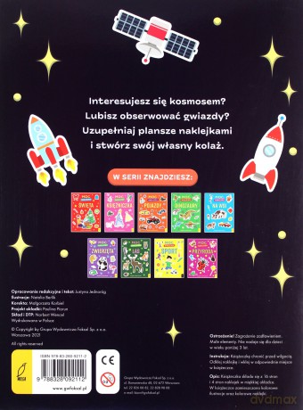 Moc naklejek. Kosmos [KSIĄŻKA]