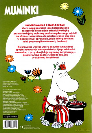 Muminki. Koloruj i naklejaj - Izabela Karpiszuk [KSIĄŻKA]