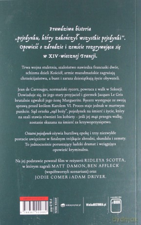 Ostatin pojedynek. Zbrodnia, skandal i sąd Boży - Eric Jager [KSIĄŻKA]