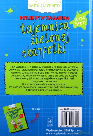 Sami czytamy. Tajemnica zielonej skarpetki - Iwona Czarkowska [KSIĄŻKA]