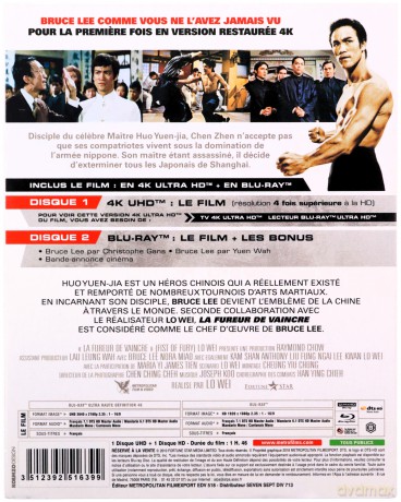 Fist of Fury (Wściekłe pięści) [Blu-Ray 4K]+[Blu-Ray]