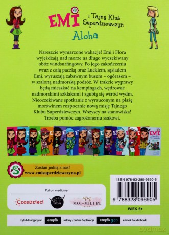 Aloha. Emi i Tajny Klub Superdziewczyn (Tom 11) - Agnieszka Mielech [KSIĄŻKA]