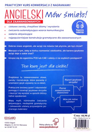 Angielski dla zaawansowanych. Mów śmiało - Katarzyna Wiśniewska [KSIĄŻKA]
