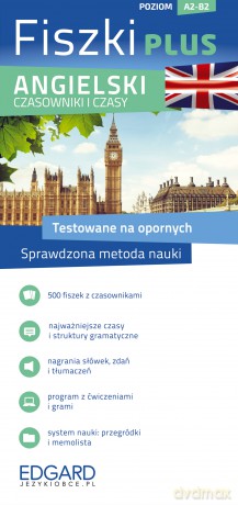 Angielski. Czasowniki i czasy. Fiszki PLUS. Poziom A2-B2 - Joanna Brodziak, Agata Bal [KSIĄŻKA]