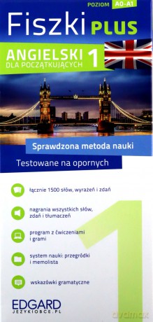 Angielski. Fiszki PLUS dla początkujących 1. Poziom A0-A1 [KSIĄŻKA]