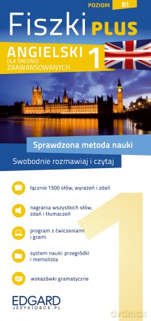 Angielski. Fiszki PLUS dla średnio zaawansowanych 1. Poziom B1 [KSIĄŻKA]