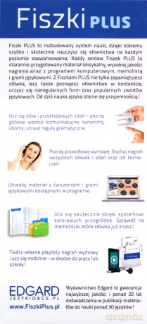 Angielski. Fiszki PLUS dla średnio zaawansowanych 1. Poziom B1 [KSIĄŻKA]