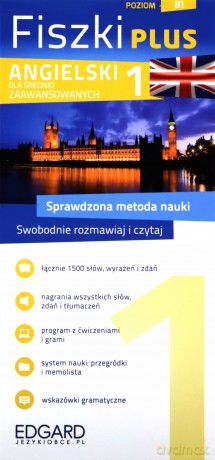 Angielski. Fiszki PLUS dla średnio zaawansowanych 1. Poziom B1 [KSIĄŻKA]