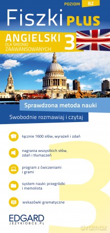 Angielski. Fiszki PLUS dla średnio zaawansowanych 3. Poziom B2 [KSIĄŻKA]