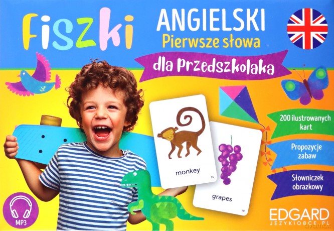 Angielski. Pierwsze słowa dla przedszkolaka. Fiszki - Katarzyna Kępińska [KSIĄŻKA]