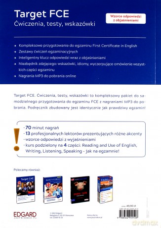 Angielski. Target FCE. Ćwiczenia, testy, wskazówki [KSIĄŻKA]