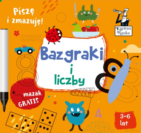 Bazgraki i liczby. Kapitan Nauka - Monika Sobkowiak [KSIĄŻKA]