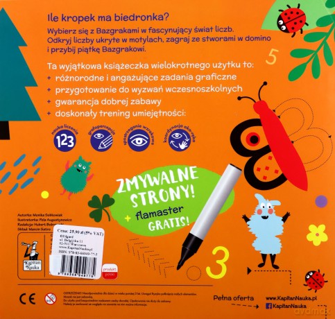 Bazgraki i liczby. Kapitan Nauka - Monika Sobkowiak [KSIĄŻKA]