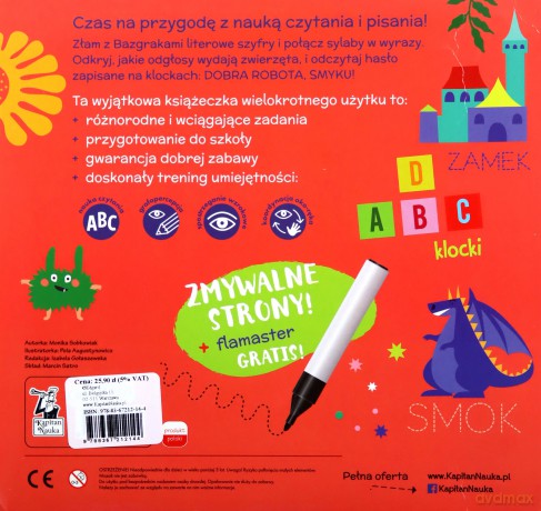 Bazgraki piszą i czytają. Kapitan Nauka - Monika Sobkowiak [KSIĄŻKA]