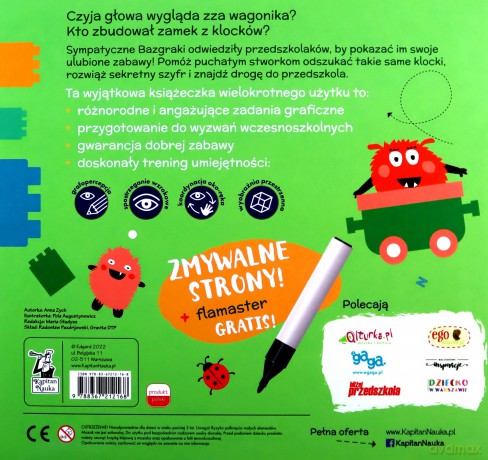 Bazgraki w przedszkolu. Kapitan Nauka. [KSIĄŻKA]
