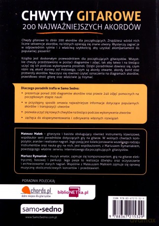 Chwyty gitarowe. 200 najważniejszych akordów - Mateusz Małek, Mariusz Rymaniak [KSIĄŻKA]