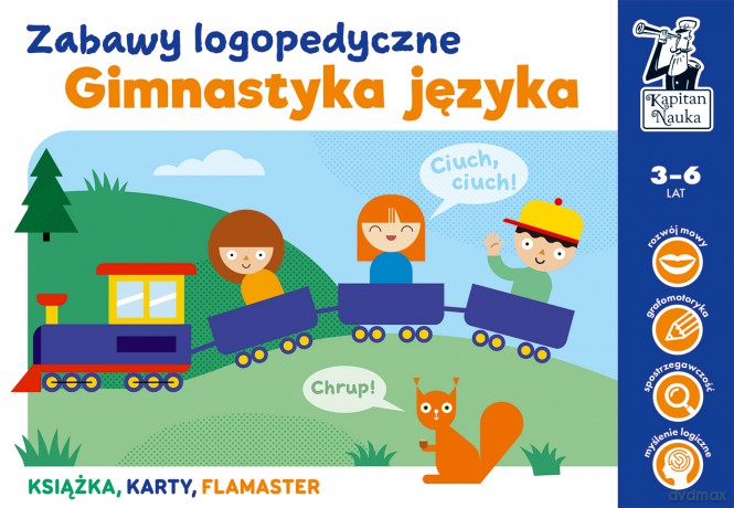 Gimnastyka języka. Zabawy logopedyczne. Kapitan Nauka - Monika Sobkowiak [KSIĄŻKA]