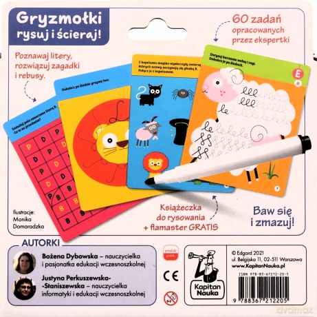 Literki. Gryzmołki. Kapitan Nauka - Bożena Dybowska, Justyna Perkuszewska-Staniszewska [KSIĄŻKA]