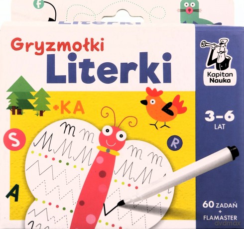 Literki. Gryzmołki. Kapitan Nauka - Bożena Dybowska, Justyna Perkuszewska-Staniszewska [KSIĄŻKA]