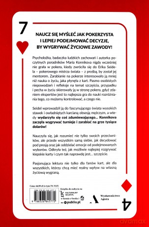 Myśl jak pokerzysta. Jak nauczyłam się być czujna, kontrolować sytuację i zwyciężać - Maria Konnikova [KSIĄŻKA]