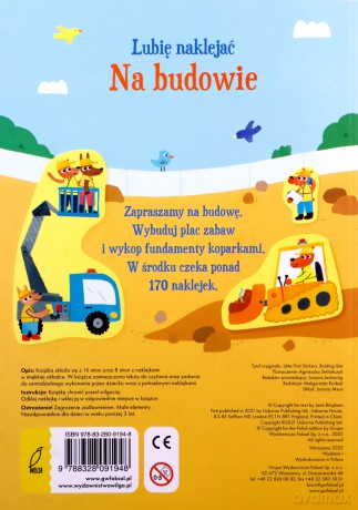 Na budowie. Lubię naklejać - Jane Bingham [KSIĄŻKA]